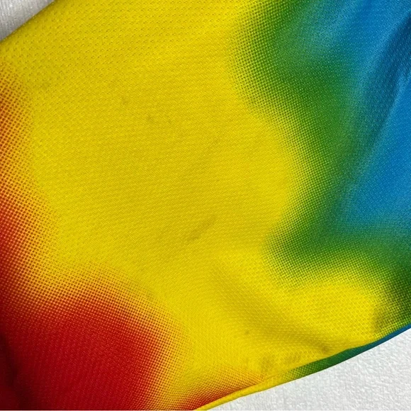 Vintage Hockey Iguanas Tie Dye Rainbow OT Sports Jersey Made In USA Size L